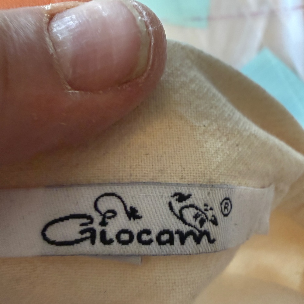 Giocam Cream Frayed Utility Jacket 100% Cotton Peru Cropped - Picture 12 of 14